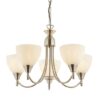 Alton 5 Lights Ceiling Pendant Light In Satin Chrome