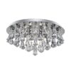 Hanna 6 Lamp Semi Flush Ceiling Light Finished In Chrome