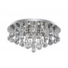 Hanna 8 Lamp Semi Flush Ceiling Light Finished In Chrome