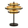 Hive 3 LED Table Lamp In Black And Gold Leaf