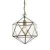 Kinetic 1 Light Terrarium Prism Pendant Ceiling Light