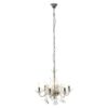 Murato 6 Bulb Clear Crystal Chandelier Light In Chrome