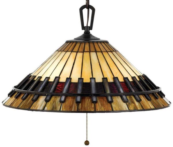 QZ/CHASTAIN/P Chastain Tiffany 3 Light Ceiling Pendant Light