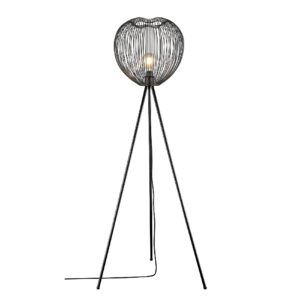 Dollis Metal Floor Lamp In Matt Black