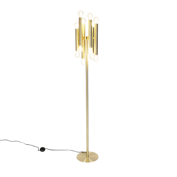 Vintage floor lamp gold 12-light -Tubi