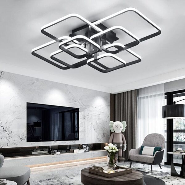 Contemporary LED Energy-efficient Semi Flush Ceiling Light