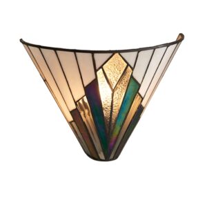 Interiors 1900 63940 Astoria Tiffany 1 Light Wall Light With Shade