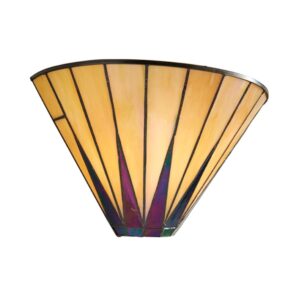 Interiors 1900 64046 Tiffany Dark Star 1 Light Wall Light