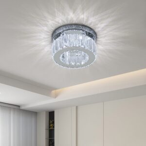 Modern Round Crystal Ceiling Light